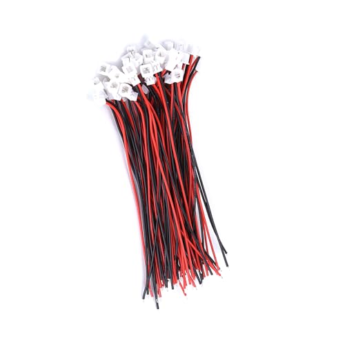 Walmeck Micro JST 1,25 Mm 2 PIN/3 -PIN -Anschlussstecker mit Kabelkabeln Ideal für die Leiterplattenanschlusspackung von 20 (2Pin männliche und weibliche Set) von Walmeck