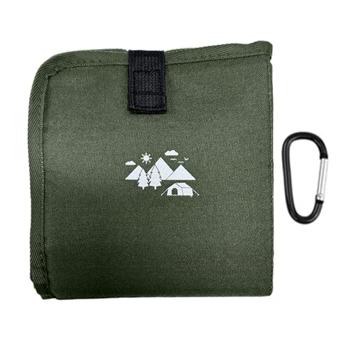 Walmeck Sit Pad Kompakt Regenfeste Outdoor Faltbare Campingkissen Leichte 85 G mit Tragbeutel -Sitting -Pad Regenmatte Sitting Pad für Rucksacke (Grün) von Walmeck