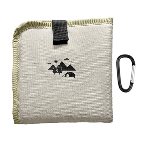 Walmeck Sit Pad Kompakt Regenfeste Outdoor Faltbare Campingkissen Leichte 85 G mit Tragbeutel -Sitting -Pad Regenmatte Sitting Pad für Rucksacke (Khaki) von Walmeck