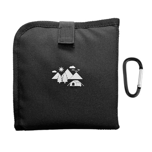 Walmeck Sit Pad Kompakt Regenfeste Outdoor Faltbare Campingkissen Leichte 85 G mit Tragbeutel -Sitting -Pad Regenmatte Sitting Pad für Rucksacke (Schwarz) von Walmeck