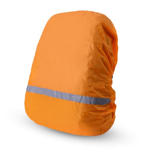 Walmeck wasserdichte Rucksackabdeckung Regenfisch Regenabdeckung Reflektierender Streifen Wandercamping (XL) von Walmeck