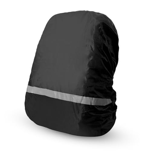 Walmeck wasserdichte Rucksackabdeckung Regenfisch Regenabdeckung Reflektierender Streifen Wandercamping (XL) von Walmeck