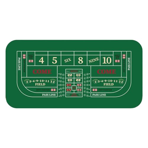 Walopola 120x60cm Premium Pokermatte, Pokertisch Auflage Pokertischauflage, Poker Tischauflage Doppelseitige Filz Roulette Matte Für Themenpartys Texas Holdem Und Blackjack Walopola 120x60cm Premium Pokermatte, Pokertisch Auflage Pokertischauflage, Poker Tischauflage Doppelseitige Filz Roulette Matte Für Themenpartys Texas Holdem Und Blackjack von Walopola