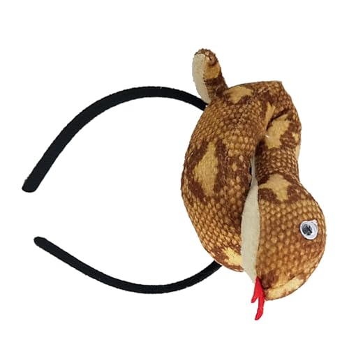 Walopola Niedliches Tier-Stirnband – weiche, bequeme Damen-Stirnbänder, tragbar, einzigartig, auffällig, Schlangenkostüm, Schlangen-Stirnband für Cosplay-Requisiten Walopola Niedliches Tier-Stirnband – weiche, bequeme Damen-Stirnbänder, tragbar, einzigartig, auffällig, Schlangenkostüm, Schlangen-Stirnband für Cosplay-Requisiten von Walopola