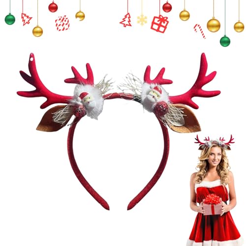Walopola Weihnachts-Elchgeweih-Stirnband, niedliches Gesichts-Wasch-Stirnband, verkleiden Sie sich Haarbänder, Weihnachts-Haarreifen, Kostüm-Zubehör für Urlaub, Cosplay Walopola Weihnachts-Elchgeweih-Stirnband, niedliches Gesichts-Wasch-Stirnband, verkleiden Sie sich Haarbänder, Weihnachts-Haarreifen, Kostüm-Zubehör für Urlaub, Cosplay von Walopola