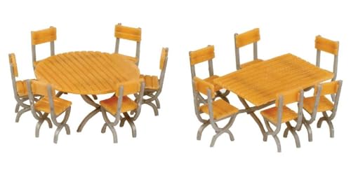 Spur H0 - Bausatz Tisch und Stühle von Walthers SceneMaster