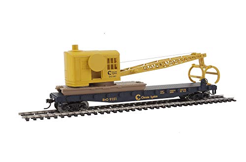 Spur H0 - Walthers Flatcar mit Kran Chessie System von Walthers