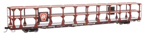 Walthers Spur H0 - Güterwagen 89' Flatcar Auto Rack Pennsylvania Railroad von Walthers