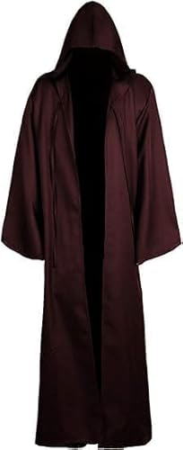 Walwoak Mittelalterlicher Umhang Erwachsene Ritter Tunika Herren Halloween Cosplay Kostüm Umhang mit Kapuze von Walwoak