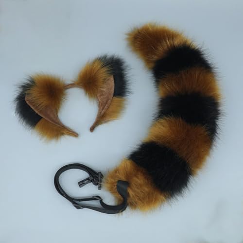1 Set Fuchs-Stirnband und Fuchsschwanz-Set Haarbänder Haarreifen Kopfschmuck Haarschmuck für Cosplay Kostüm Party Dekoration Dressing Parteien Faschingskostüm,Schnallenschwanz,Kamel Schwarz A 1 Set Fuchs-Stirnband und Fuchsschwanz-Set Haarbänder Haarreifen Kopfschmuck Haarschmuck für Cosplay Kostüm Party Dekoration Dressing Parteien Faschingskostüm,Schnallenschwanz,Kamel Schwarz A von Wambere