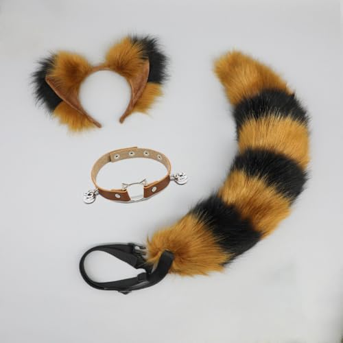 1 Set Fuchs-Stirnband und Fuchsschwanz-Set Haarbänder Haarreifen Kopfschmuck Haarschmuck für Cosplay Kostüm Party Dekoration Dressing Parteien Faschingskostüm,Schnallenschwanz,Kamel Schwarz B 1 Set Fuchs-Stirnband und Fuchsschwanz-Set Haarbänder Haarreifen Kopfschmuck Haarschmuck für Cosplay Kostüm Party Dekoration Dressing Parteien Faschingskostüm,Schnallenschwanz,Kamel Schwarz B von Wambere