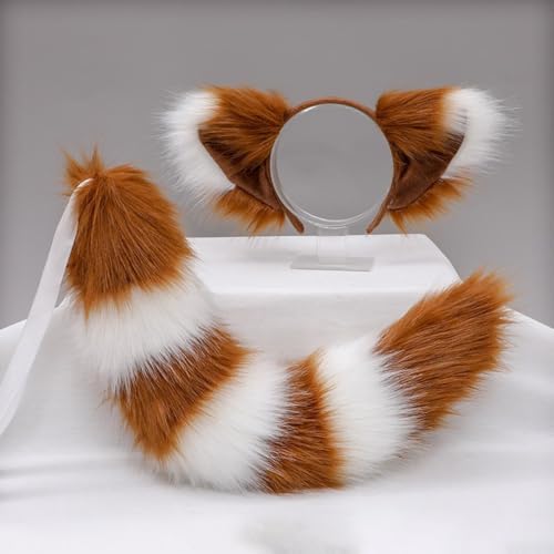 1 Set Fuchs-Stirnband und Fuchsschwanz-Set Haarbänder Haarreifen Kopfschmuck Haarschmuck für Cosplay Kostüm Party Dekoration Dressing Parteien Faschingskostüm,Seilschwanz,Kamel Weiß C 1 Set Fuchs-Stirnband und Fuchsschwanz-Set Haarbänder Haarreifen Kopfschmuck Haarschmuck für Cosplay Kostüm Party Dekoration Dressing Parteien Faschingskostüm,Seilschwanz,Kamel Weiß C von Wambere