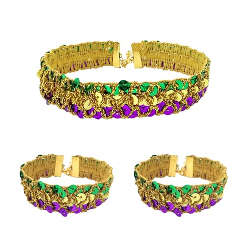 1 Set Maskenmaske Federstirnband Armband Halsband aus Pailletten Venezianische Maske Augenmaske Maskerade Maske Maskenarmband Karnevalskragen für Halloween Party Kostüm Ball,Mischfarbe A 1 Set Maskenmaske Federstirnband Armband Halsband aus Pailletten Venezianische Maske Augenmaske Maskerade Maske Maskenarmband Karnevalskragen für Halloween Party Kostüm Ball,Mischfarbe A von Wambere