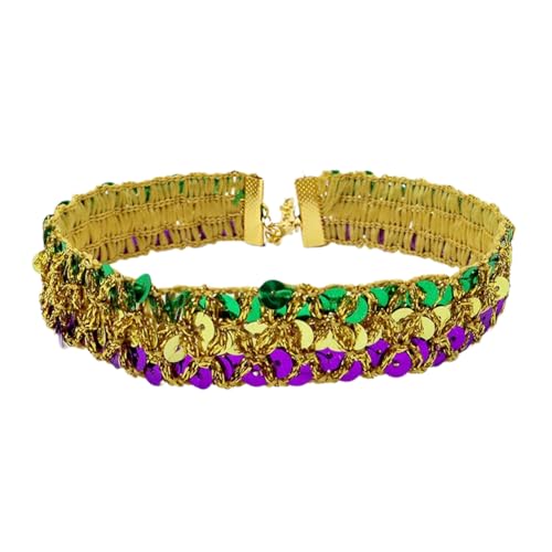 1 Stück Maskenmaske Federstirnband Armband Halsband aus Pailletten Venezianische Maske Augenmaske Maskerade Maske Maskenarmband Karnevalskragen für Halloween Party Kostüm Ball,Mischfarbe F 1 Stück Maskenmaske Federstirnband Armband Halsband aus Pailletten Venezianische Maske Augenmaske Maskerade Maske Maskenarmband Karnevalskragen für Halloween Party Kostüm Ball,Mischfarbe F von Wambere