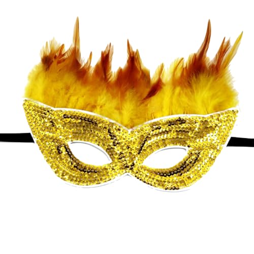 1 Stück Maskerade Maske mit Feder,Pailletten-Federmaske,Karneval Augenmaske,Dekorative Augenmaske,Gothic Maskerade Gesichtsmasken,für Halloween Karneval Party Kostüm Cosplay,B10 1 Stück Maskerade Maske mit Feder,Pailletten-Federmaske,Karneval Augenmaske,Dekorative Augenmaske,Gothic Maskerade Gesichtsmasken,für Halloween Karneval Party Kostüm Cosplay,B10 von Wambere