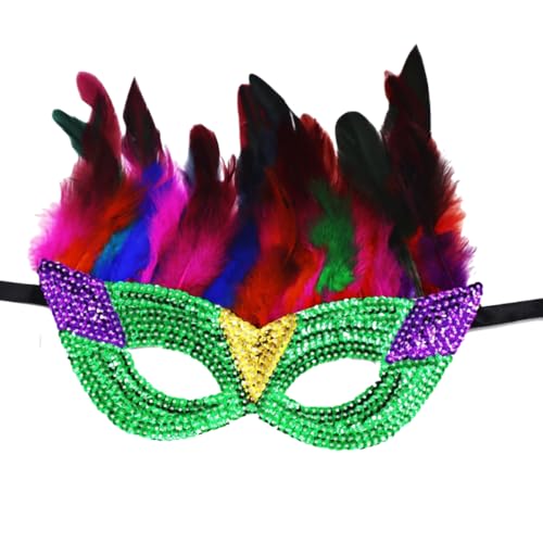 1 Stück Maskerade Maske mit Feder,Pailletten-Federmaske,Karneval Augenmaske,Dekorative Augenmaske,Gothic Maskerade Gesichtsmasken,für Halloween Karneval Party Kostüm Cosplay,B3 1 Stück Maskerade Maske mit Feder,Pailletten-Federmaske,Karneval Augenmaske,Dekorative Augenmaske,Gothic Maskerade Gesichtsmasken,für Halloween Karneval Party Kostüm Cosplay,B3 von Wambere