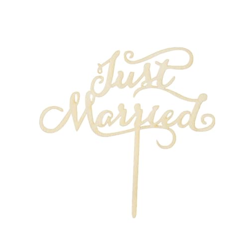 4 Stück Just Married Hochzeit Kuchen Topper Holz Cake Topper Hochzeit Hochzeitstorte Deko Tortendekoration Hochzeitstorte Topper Dekoration Holzbuchstaben Verlobung Kuchendekoration, 4 Stück Just Married Hochzeit Kuchen Topper Holz Cake Topper Hochzeit Hochzeitstorte Deko Tortendekoration Hochzeitstorte Topper Dekoration Holzbuchstaben Verlobung Kuchendekoration, von Wambere