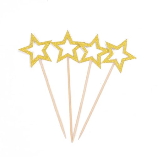 40 Stück Kuchendekorations-Plugin Hohle fünfzackige Sterndekoration Tortendeko Geburstagstorte Cake Topper Glitzer Stern Tortendekoration Partydekorationen für Desserts Donuts Käse Kuchen,Gold 40 Stück Kuchendekorations-Plugin Hohle fünfzackige Sterndekoration Tortendeko Geburstagstorte Cake Topper Glitzer Stern Tortendekoration Partydekorationen für Desserts Donuts Käse Kuchen,Gold von Wambere