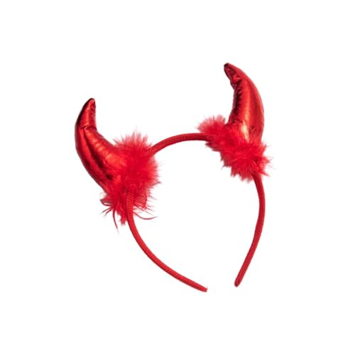 5 Stück Teufelshörner Haarreif Teufelsohren Haarband mit Feder,Vampir Devil Ears Kopfschmuck,Teufel Stirnband Karneval Halloween Kostüm Damen Herren Kopfbedeckung Accessoire,Rot 5 Stück Teufelshörner Haarreif Teufelsohren Haarband mit Feder,Vampir Devil Ears Kopfschmuck,Teufel Stirnband Karneval Halloween Kostüm Damen Herren Kopfbedeckung Accessoire,Rot von Wambere