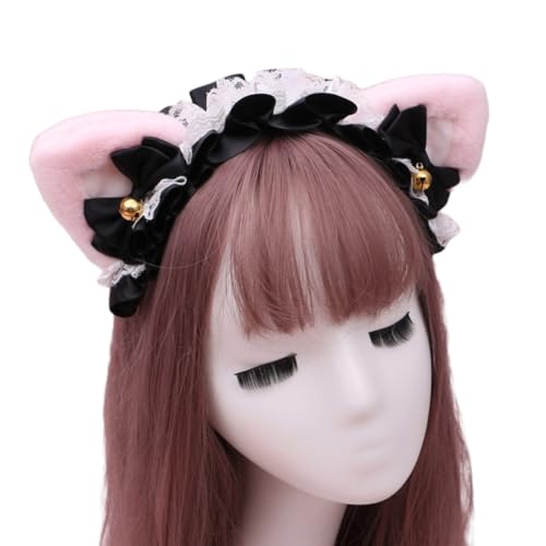 Lolita-Stirnband mit Spitze Katzenohren Stirnband,Katze Haarbänder Haarschmuck,Retro Haarreifen Kopfschmuck Haarschmuck für Cosplay Kostüm Party Dekoration Dressing Parteien Halloween,Schwarz D Lolita-Stirnband mit Spitze Katzenohren Stirnband,Katze Haarbänder Haarschmuck,Retro Haarreifen Kopfschmuck Haarschmuck für Cosplay Kostüm Party Dekoration Dressing Parteien Halloween,Schwarz D von Wambere