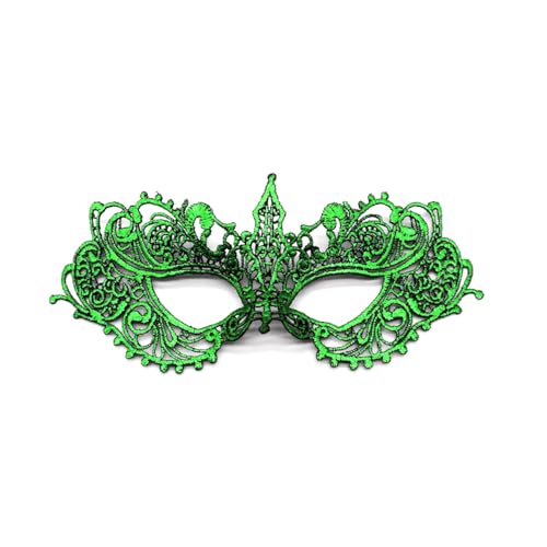 Maskerade Maske Sexy Spitze Masken Venezianischen Masquerade Maske Ball Maske Carneval Maske Dame Mädchen Halloween Abschlussball Karneval Kostümparty Cosplay Party Maske Kostüm Zubehör,Grün von Wambere