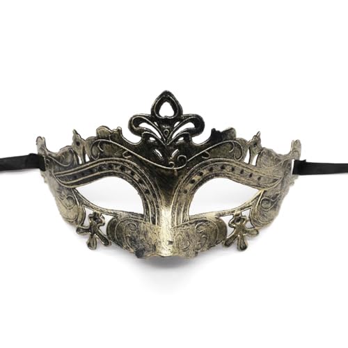 Masquerade Maske,Damen Herren Maske Maskenmasken Pärchenmasken Masken Karneval Dekorationen Masken für Frauen Halloween-Kostüm Abendkleid Tanz Ball Party Cosplay Abschlussball Zubehör,Golden D Masquerade Maske,Damen Herren Maske Maskenmasken Pärchenmasken Masken Karneval Dekorationen Masken für Frauen Halloween-Kostüm Abendkleid Tanz Ball Party Cosplay Abschlussball Zubehör,Golden D von Wambere