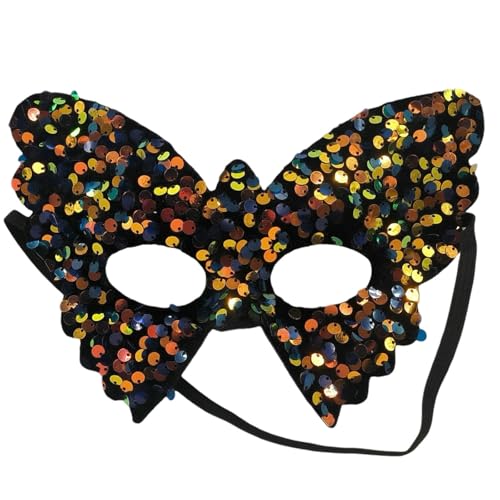 Pailletten Schmetterlingsmaske Damen Masquerade Maske Karneval Dekorationen Masken Weihnachtsmaske Cosplay Masken für Halloween Maskerade Party Fasching Karneval Abschlussball,Gold Pailletten Schmetterlingsmaske Damen Masquerade Maske Karneval Dekorationen Masken Weihnachtsmaske Cosplay Masken für Halloween Maskerade Party Fasching Karneval Abschlussball,Gold von Wambere