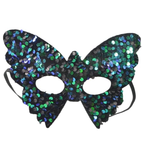 Pailletten Schmetterlingsmaske Damen Masquerade Maske Karneval Dekorationen Masken Weihnachtsmaske Cosplay Masken für Halloween Maskerade Party Fasching Karneval Abschlussball,Grün Pailletten Schmetterlingsmaske Damen Masquerade Maske Karneval Dekorationen Masken Weihnachtsmaske Cosplay Masken für Halloween Maskerade Party Fasching Karneval Abschlussball,Grün von Wambere