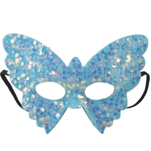 Pailletten Schmetterlingsmaske Damen Masquerade Maske Karneval Dekorationen Masken Weihnachtsmaske Cosplay Masken für Halloween Maskerade Party Fasching Karneval Abschlussball,Hellblau Pailletten Schmetterlingsmaske Damen Masquerade Maske Karneval Dekorationen Masken Weihnachtsmaske Cosplay Masken für Halloween Maskerade Party Fasching Karneval Abschlussball,Hellblau von Wambere