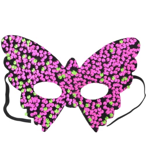 Pailletten Schmetterlingsmaske Damen Masquerade Maske Karneval Dekorationen Masken Weihnachtsmaske Cosplay Masken für Halloween Maskerade Party Fasching Karneval Abschlussball,Rosa Pailletten Schmetterlingsmaske Damen Masquerade Maske Karneval Dekorationen Masken Weihnachtsmaske Cosplay Masken für Halloween Maskerade Party Fasching Karneval Abschlussball,Rosa von Wambere