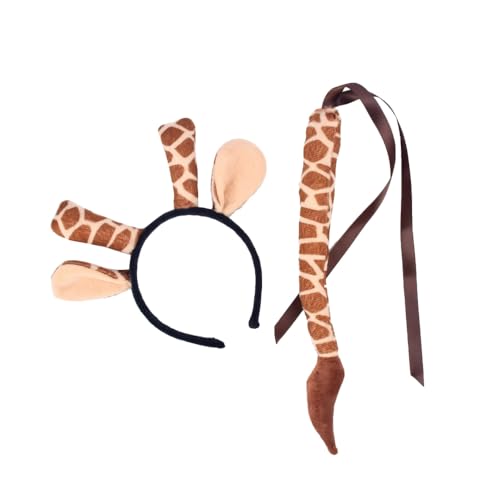 Wambere 1 Satz Tierohren Haarreif mit Ohren und Schwanz Kostüm-Set Ohrentier-Stirnband Haarband Haarschmuck Accessoire Kopfschmuck,für Geburtstag Themenparty Karneval Mottoparty Fasching,Braun Wambere 1 Satz Tierohren Haarreif mit Ohren und Schwanz Kostüm-Set Ohrentier-Stirnband Haarband Haarschmuck Accessoire Kopfschmuck,für Geburtstag Themenparty Karneval Mottoparty Fasching,Braun von Wambere