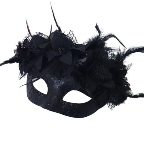 Wambere 1 Stück Augenmaske Mexikanischer Tag der Toten Maske mit Blume Halloween Maske Totenmaske Halbmaske Bemalte Halloweenmaske aus Kunststoff Karneval Zubehör,für Kostüm Ball Masken,Schwarz Wambere 1 Stück Augenmaske Mexikanischer Tag der Toten Maske mit Blume Halloween Maske Totenmaske Halbmaske Bemalte Halloweenmaske aus Kunststoff Karneval Zubehör,für Kostüm Ball Masken,Schwarz von Wambere