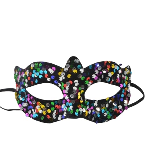 Wambere 1 Stück Kleine spitze Maske aus PVC mit Pailletten,Damen Masquerade Maskenmasken Venezianische Maske Augenmaske Halbmaske Kostüm Gesichtsmaske für Cosplay Halloween Fasching Karneval,Bunt A Wambere 1 Stück Kleine spitze Maske aus PVC mit Pailletten,Damen Masquerade Maskenmasken Venezianische Maske Augenmaske Halbmaske Kostüm Gesichtsmaske für Cosplay Halloween Fasching Karneval,Bunt A von Wambere