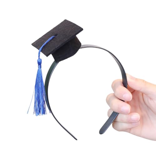 Wambere 1 Stück Mini Doctoral Cap Haarband,Haarspange,Bachelor Hut Stirnband,Haarschmuck,Graduation Party stereoskopische Kopfschmuck für die Abschlussfeier-Saison als Foto-Requisite,Blau A Wambere 1 Stück Mini Doctoral Cap Haarband,Haarspange,Bachelor Hut Stirnband,Haarschmuck,Graduation Party stereoskopische Kopfschmuck für die Abschlussfeier-Saison als Foto-Requisite,Blau A von Wambere
