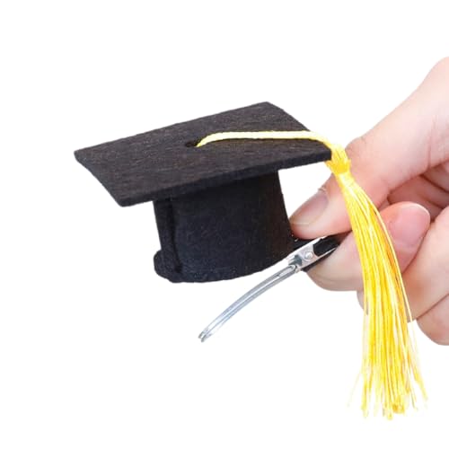 Wambere 1 Stück Mini Doctoral Cap Haarband,Haarspange,Bachelor Hut Stirnband,Haarschmuck,Graduation Party stereoskopische Kopfschmuck für die Abschlussfeier-Saison als Foto-Requisite,Gelb B Wambere 1 Stück Mini Doctoral Cap Haarband,Haarspange,Bachelor Hut Stirnband,Haarschmuck,Graduation Party stereoskopische Kopfschmuck für die Abschlussfeier-Saison als Foto-Requisite,Gelb B von Wambere