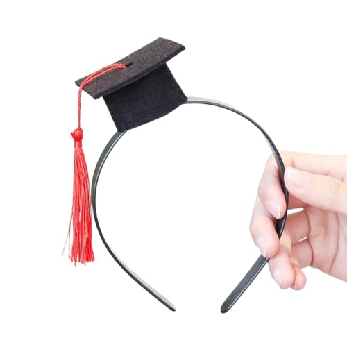 Wambere 1 Stück Mini Doctoral Cap Haarband,Haarspange,Bachelor Hut Stirnband,Haarschmuck,Graduation Party stereoskopische Kopfschmuck für die Abschlussfeier-Saison als Foto-Requisite,Rot A Wambere 1 Stück Mini Doctoral Cap Haarband,Haarspange,Bachelor Hut Stirnband,Haarschmuck,Graduation Party stereoskopische Kopfschmuck für die Abschlussfeier-Saison als Foto-Requisite,Rot A von Wambere