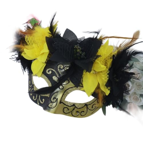 Wambere 2 Stück Augenmaske Mexikanischer Tag der Toten Maske mit Blume Halloween Maske Totenmaske Halbmaske Bemalte Halloweenmaske aus Kunststoff Karneval Zubehör,für Kostüm Ball Masken,Gold Wambere 2 Stück Augenmaske Mexikanischer Tag der Toten Maske mit Blume Halloween Maske Totenmaske Halbmaske Bemalte Halloweenmaske aus Kunststoff Karneval Zubehör,für Kostüm Ball Masken,Gold von Wambere