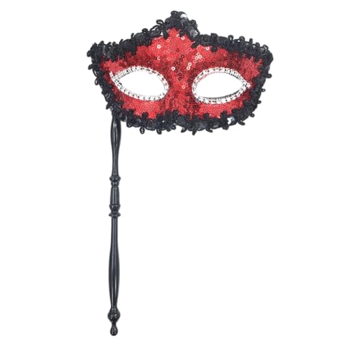 Wambere 2 Stück Schmetterlings-Quasten-Halbmaske,Maskenmaske mit Stock,Mardi Gras Deecorations,Venezianische Masken Augenmasken Maskenball Masken,für Kostümfeste Party Fasching Karneval,Rot C Wambere 2 Stück Schmetterlings-Quasten-Halbmaske,Maskenmaske mit Stock,Mardi Gras Deecorations,Venezianische Masken Augenmasken Maskenball Masken,für Kostümfeste Party Fasching Karneval,Rot C von Wambere
