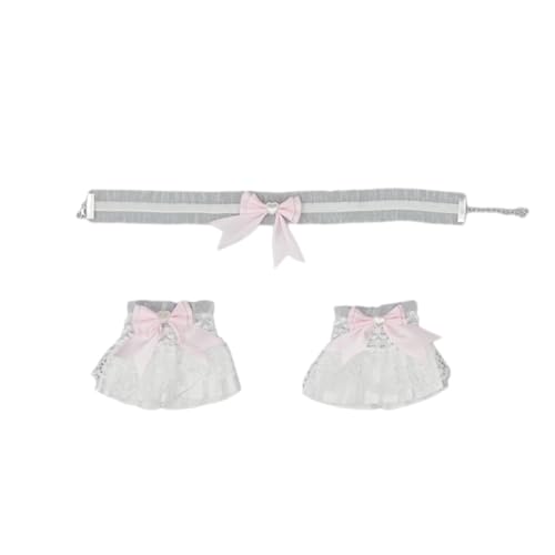 Wambere Katzenohren Haarreif Katzenschwanz Cosplay Set Stirnband Plüsch Ohren Haarspange Headwear Haarschmuck mit Schleife Haarnadel,für Damen Halloween Fasching Karneval Rollenspiel Kostüme,Rosa B von Wambere