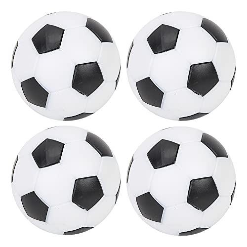 Tischfußball-Fußbälle, Ersatz-Mini-Kunststoff-Fußball in Schwarz und Weiß (4PCS) von Wamsound