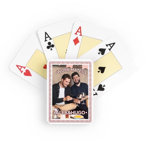Wanapix | Kartenspiel selbst Bedrucken | Französisch | Kartenspiel mit deinem Foto auf Einer Seite | Set aus 55 Karten mit Karo, Kreuz, Herz und Pik | 100% Personalisierbar Wanapix | Kartenspiel selbst Bedrucken | Französisch | Kartenspiel mit deinem Foto auf Einer Seite | Set aus 55 Karten mit Karo, Kreuz, Herz und Pik | 100% Personalisierbar von Wanapix