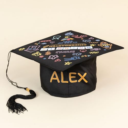 Wanapix | Personalisierter Doktorhut bedrucken | Unisex-Abschlusskappe für Kinder | High School/Bachelor/Undergraduate/Master/Doktorand | 100% personalisiert Wanapix | Personalisierter Doktorhut bedrucken | Unisex-Abschlusskappe für Kinder | High School/Bachelor/Undergraduate/Master/Doktorand | 100% personalisiert von Wanapix