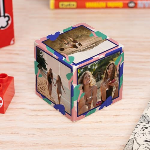 Wanapix | Personalisierter Logikwürfel 3x3 | Drehbares Logikspiel mit den 6 Fotos deiner Wahl | Direkter Druck auf Jede Seite | Klassischer 3x3-Speedcube | Rosa Rahmen Wanapix | Personalisierter Logikwürfel 3x3 | Drehbares Logikspiel mit den 6 Fotos deiner Wahl | Direkter Druck auf Jede Seite | Klassischer 3x3-Speedcube | Rosa Rahmen von Wanapix