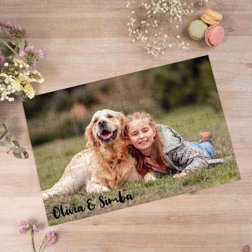 Wanapix | Puzzle Personalisiert mit Foto und Text | 100 Teiles | Originelles Geschenk | Puzzles Erwachsene| 39 x 26 cm | Fotopuzzle von Wanapix