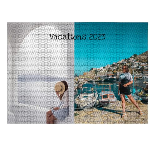 Wanapix | Puzzle Personalisiert mit Foto und Text | 2000 Teiles | Originelles Geschenk | Puzzle Erwachsene | 98 x 70 cm | Puzzle Con Foto von Wanapix