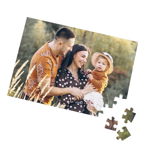 Wanapix | Puzzle Personalisiert mit Foto und Text | 70 Teiles | Originelles Geschenk | Puzzle Erwachsene | 30 x 21 cm | FotoPuzzle von Wanapix