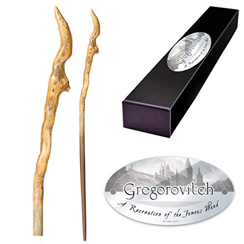 The Noble Collection - Gregorovitch Character Wand - 15in (39cm) Wizarding World Wand with Name Tag - Harry Potter Film Set Movie Props Wands von The Noble Collection