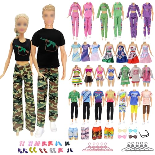 52 Stück Kleidung und Zubehör für Puppen, Enthält 7 Anzüge, 4 Badeanzüge, 2 Röcke, 1 Hoodie, 26 Schuhe, 12 Accessoires Zufälliger Stil für 11.5 Zoll Jungen Puppen 52 Stück Kleidung und Zubehör für Puppen, Enthält 7 Anzüge, 4 Badeanzüge, 2 Röcke, 1 Hoodie, 26 Schuhe, 12 Accessoires Zufälliger Stil für 11.5 Zoll Jungen Puppen von WanderGo