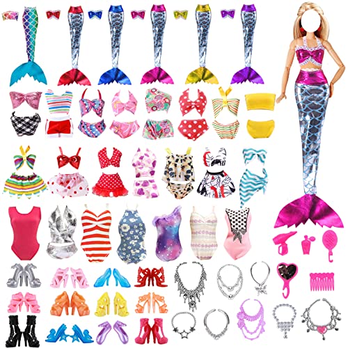Puppenkleidung und Accessoires enthalten 3 Meerjungfrauenkleider Puppenkleidung und Accessoires enthalten 3 Meerjungfrauenkleider von WanderGo