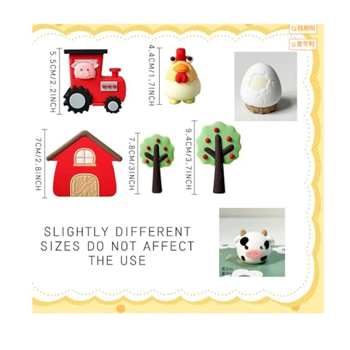 Bauernhof Geburtstag Deko, 7 teilige Tortendekoration Set mit Traktor, Kuh, Häuschen und mehr, perfekt für Kindergeburtstag und DIY Kuchen, Bauernhof Deko, bunt und kindgerecht Bauernhof Geburtstag Deko, 7 teilige Tortendekoration Set mit Traktor, Kuh, Häuschen und mehr, perfekt für Kindergeburtstag und DIY Kuchen, Bauernhof Deko, bunt und kindgerecht von WangVipfei